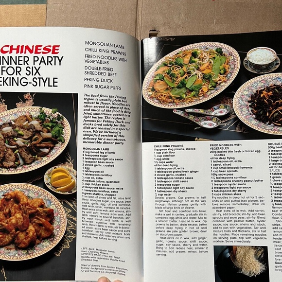 Oriental Dinner Party Cookbook Australian Weekly Thailand Japan India Korea - Picture 3 of 11